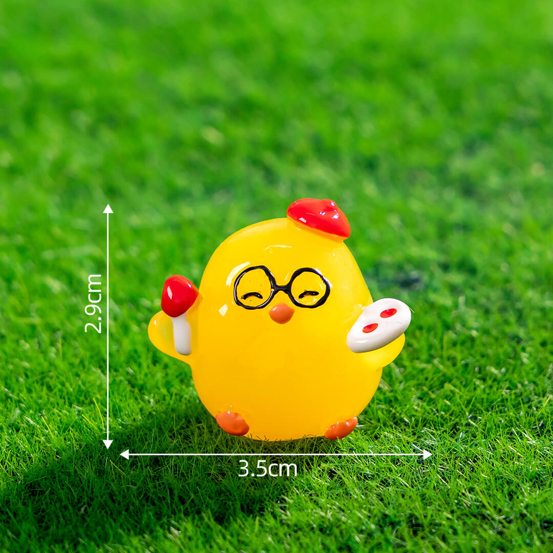 A204-Resin Luminous Yellow Chick (9 Square Game)