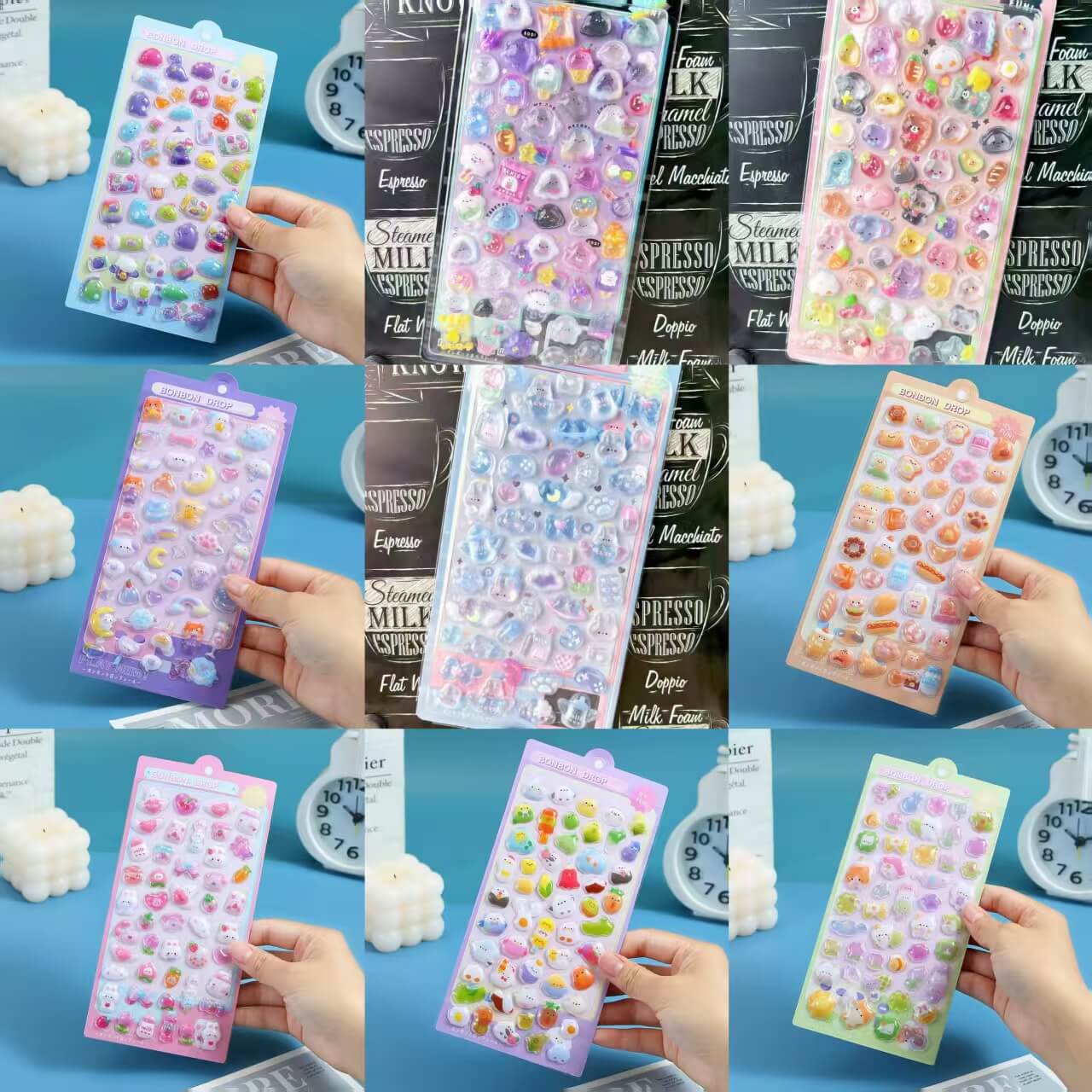 A226-Cartoon Bubble Sticker (Matching Game)