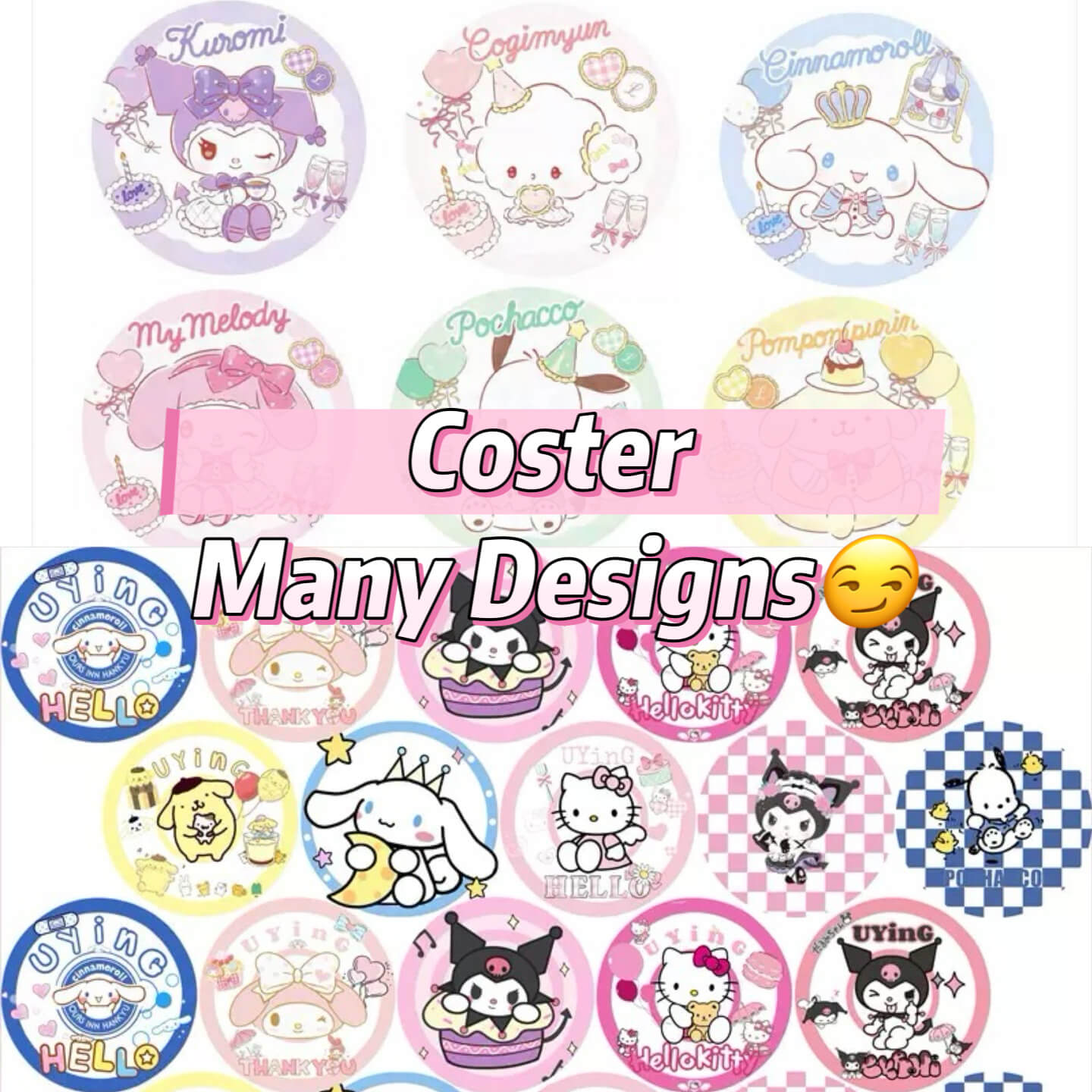 A227-RIO Acrylic Coasters (Cube Game)