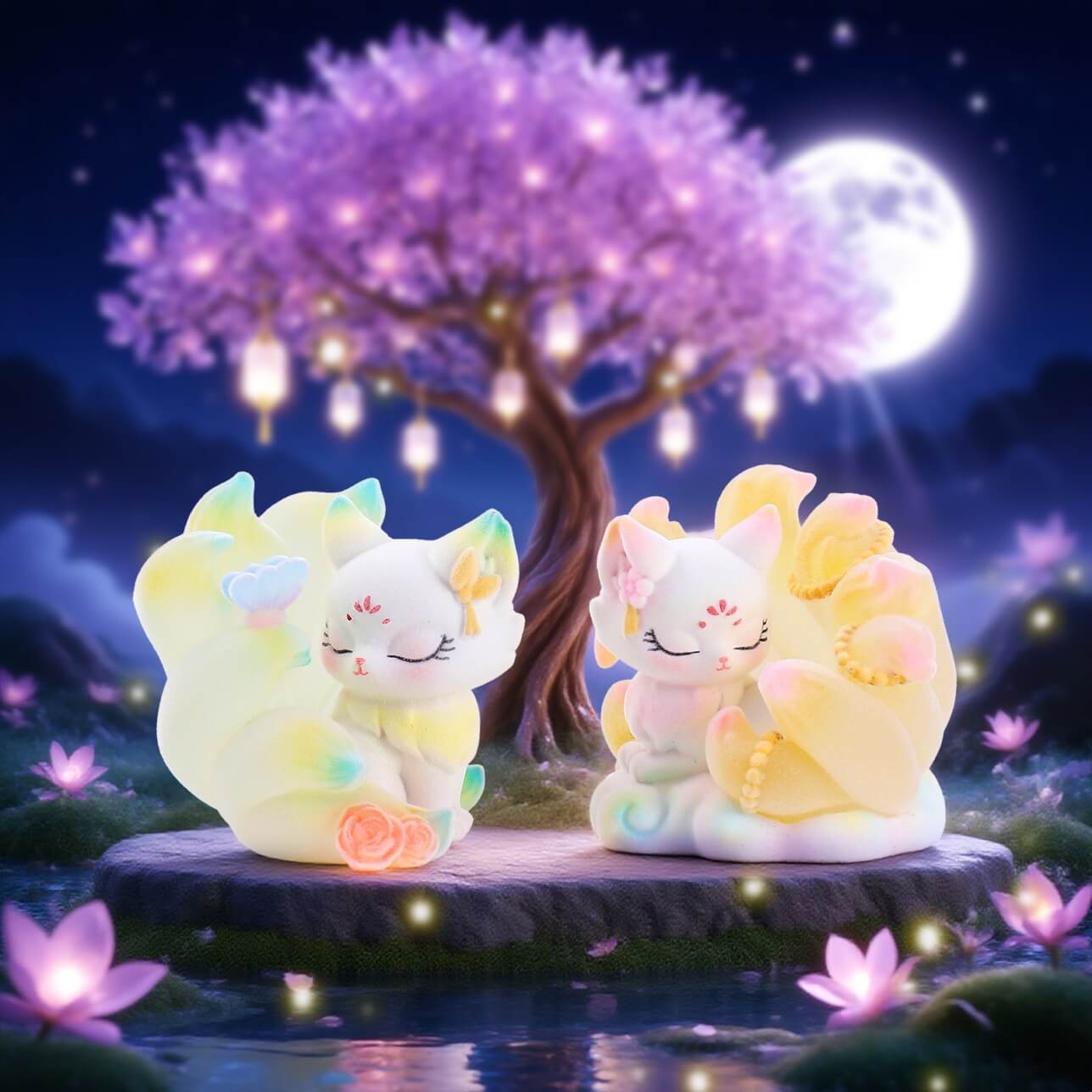 K13-Flocked Nine-Tailed Fox 6 Designs (Blind Box)