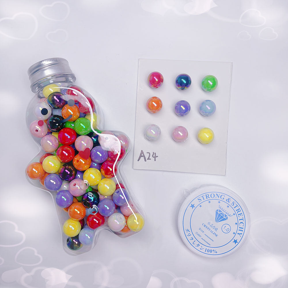 A24-(16mm) Acrylic UV Coated Beads Bags (9 Square Game)