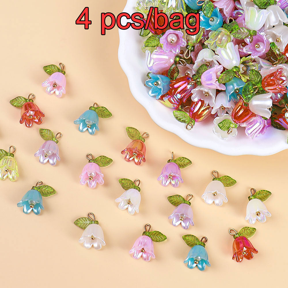 A206-Resin Flowers Pendants (9 Square Game)