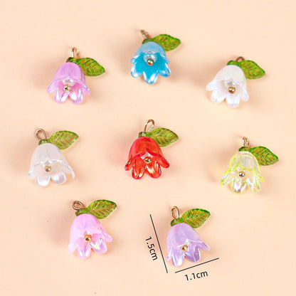 A206-Resin Flowers Pendants (9 Square Game)