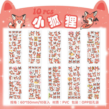 A132-Cartoon Waterproof PVE Stickers (Matching Game)