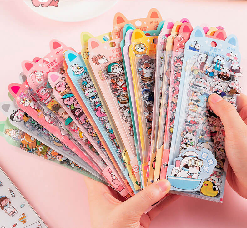 A132-Cartoon Waterproof PVE Stickers (Matching Game)