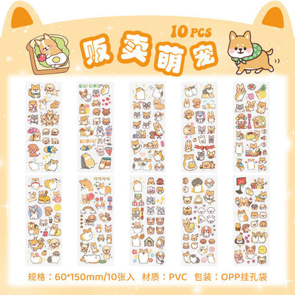 A132-Cartoon Waterproof PVE Stickers (Matching Game)