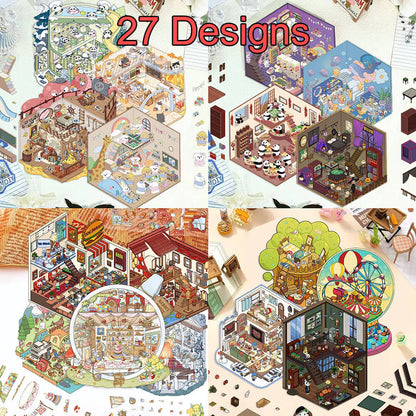 A207-Mini World 3D Stickers 1 (Matching Game)