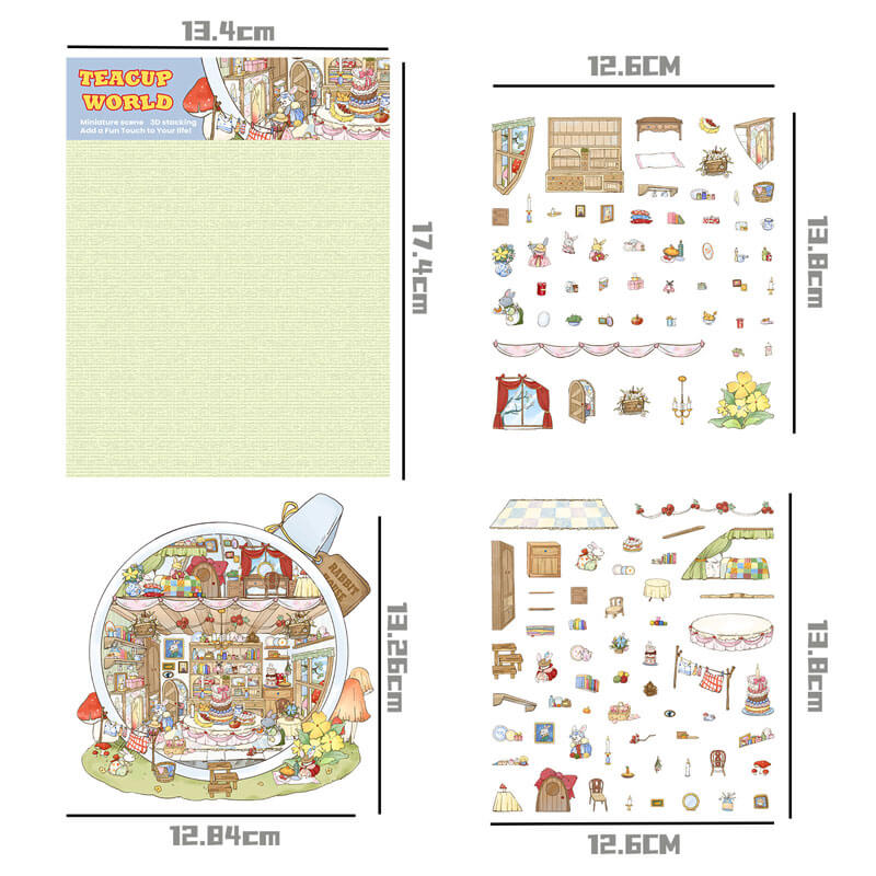 A207-Mini World 3D Stickers 1 (Matching Game)