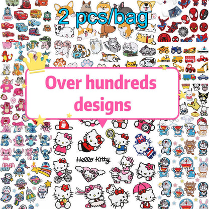 A123-Polyester Cartoon Cloth Patches (9 Square Game)