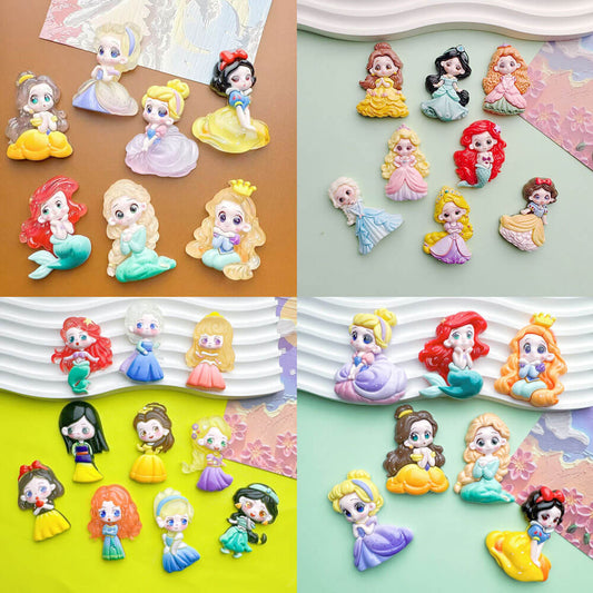 A145-Big Resin Princess Charm (9 Square Game)