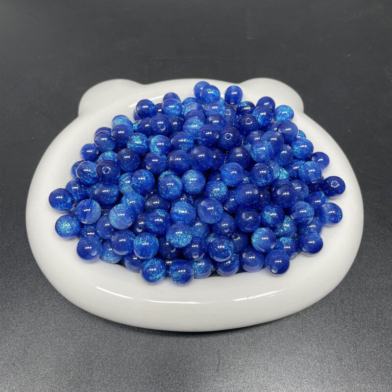 A155-(12mm)Acrylic Stardust-Infused Celestial Beads (9 Square Game)
