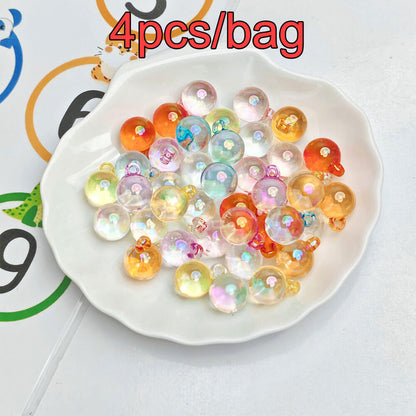 A168-(15*21mm)Acrylic UV-Coated Multicolor Glitter Hanger Beads (9 Square Game)