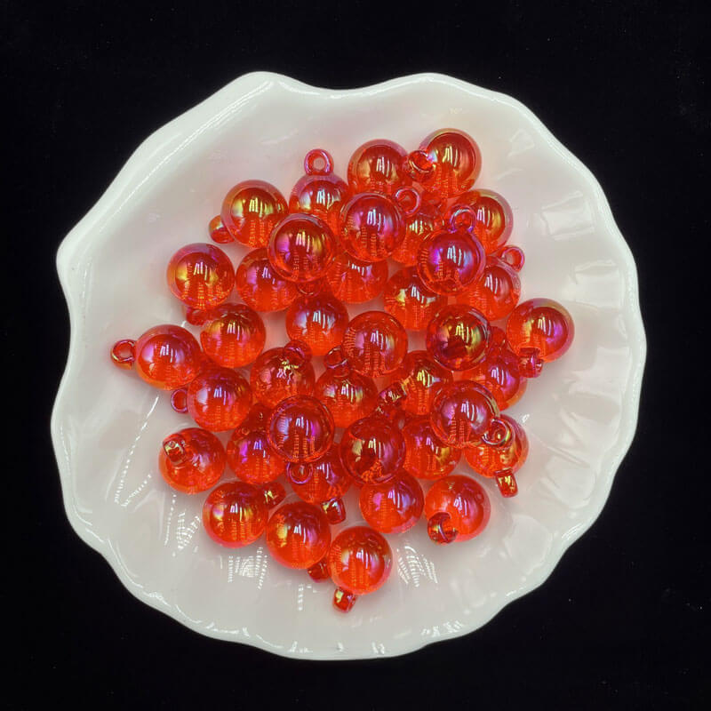 A168-(15*21mm)Acrylic UV-Coated Multicolor Glitter Hanger Beads (9 Square Game)