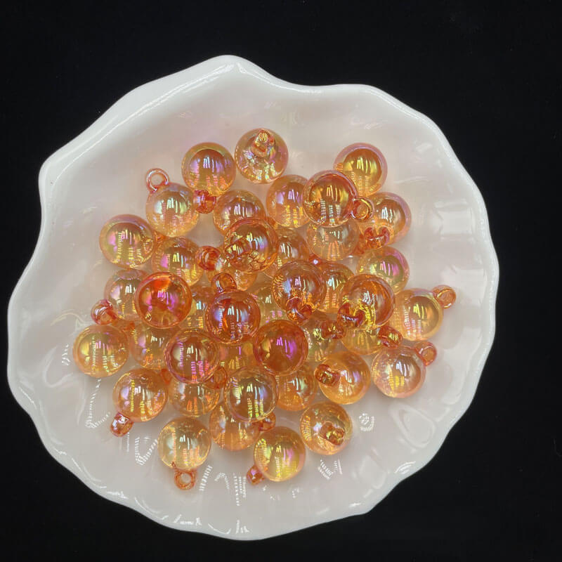 A168-(15*21mm)Acrylic UV-Coated Multicolor Glitter Hanger Beads (9 Square Game)