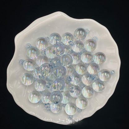 A168-(15*21mm)Acrylic UV-Coated Multicolor Glitter Hanger Beads (9 Square Game)