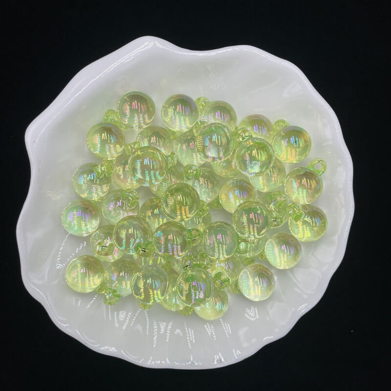 A168-(15*21mm)Acrylic UV-Coated Multicolor Glitter Hanger Beads (9 Square Game)