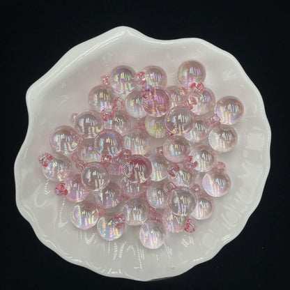 A168-(15*21mm)Acrylic UV-Coated Multicolor Glitter Hanger Beads (9 Square Game)