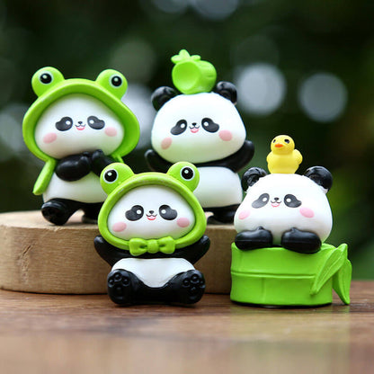 A176-Resin Panda Figures (9 Square Game)