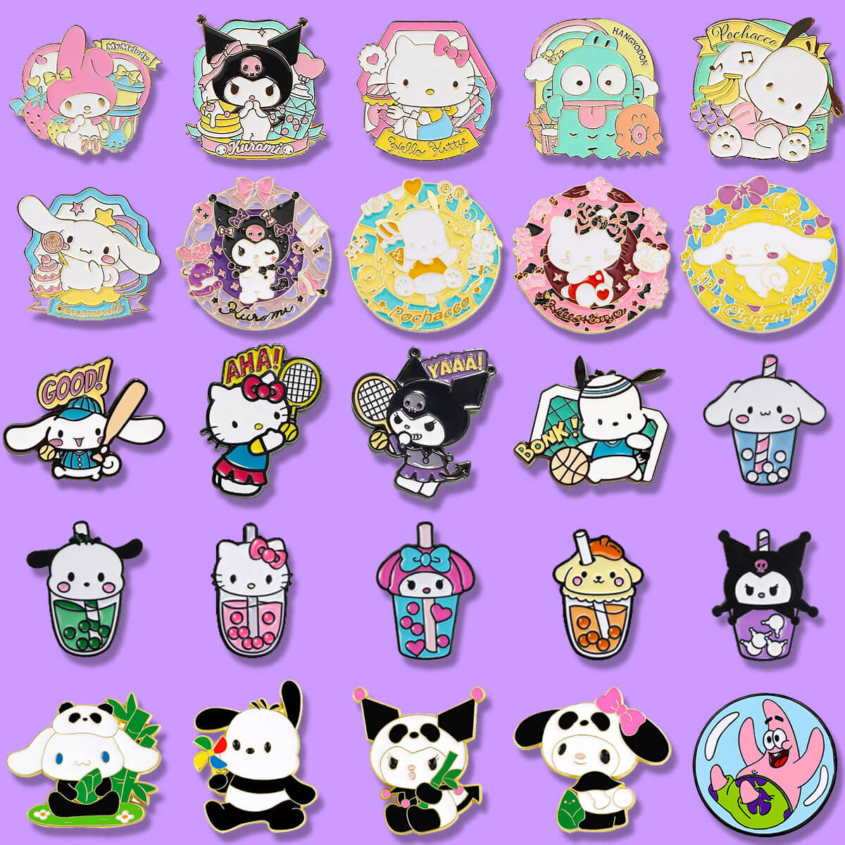 A180-Alloy Mixed Pin (9 Square Game)