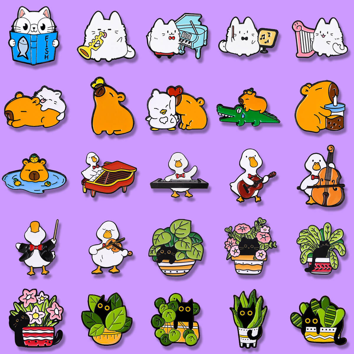 A180-Alloy Mixed Pin (9 Square Game)