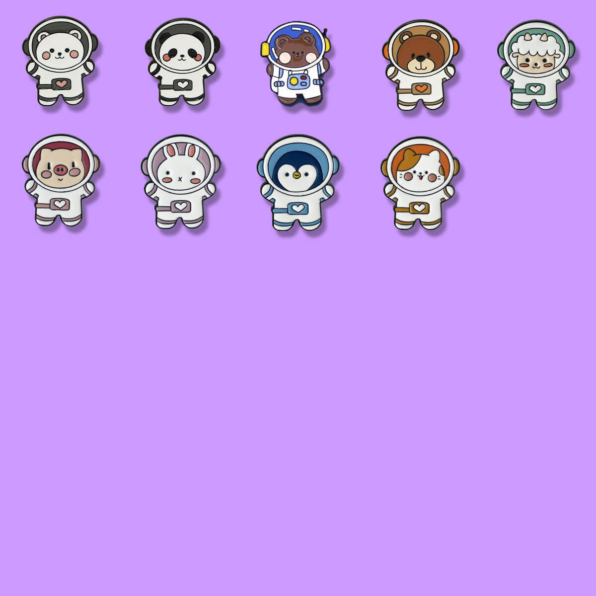 A180-Alloy Mixed Pin (9 Square Game)