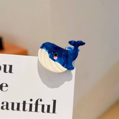 A187-Cute Sea Creatures Series Hair Claw Clips (9 Square Game)