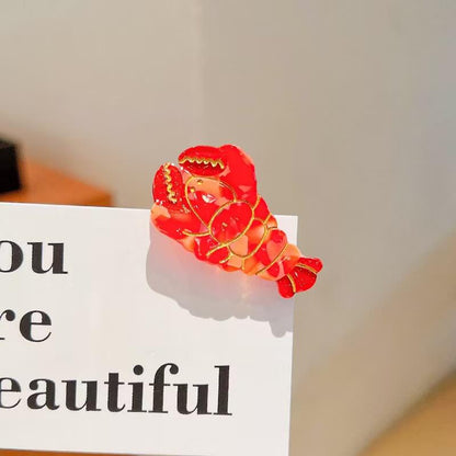 A187-Cute Sea Creatures Series Hair Claw Clips (9 Square Game)