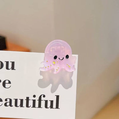 A187-Cute Sea Creatures Series Hair Claw Clips (9 Square Game)