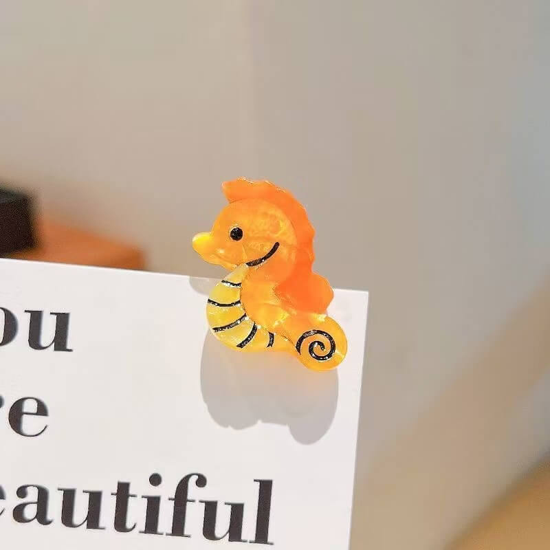 A187-Cute Sea Creatures Series Hair Claw Clips (9 Square Game)