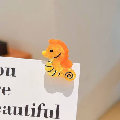 A187-Cute Sea Creatures Series Hair Claw Clips (9 Square Game)