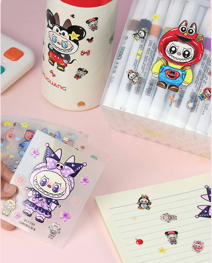 A191-BUBU Waterproof PVE Stickers (Matching Game)