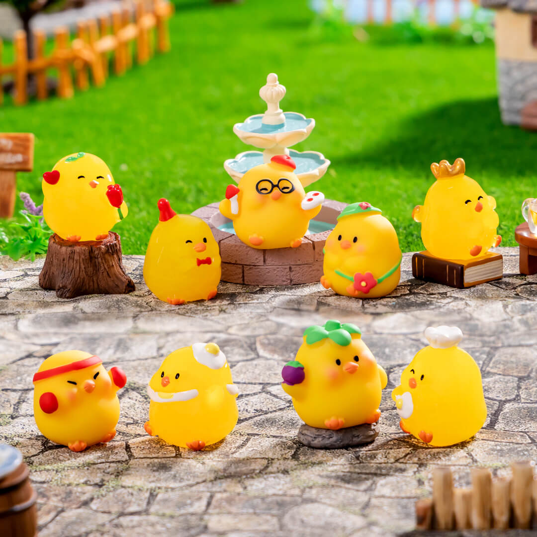A204-Resin Luminous Yellow Chick (9 Square Game)