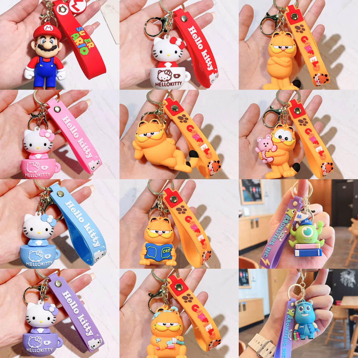 A218-Keychain Mixed (Cube Game)