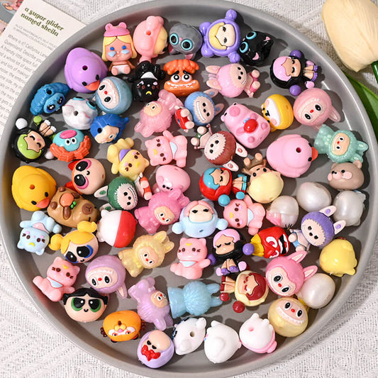 A219-Soft Rubber Figures Beads Mixed (9 Square Game)