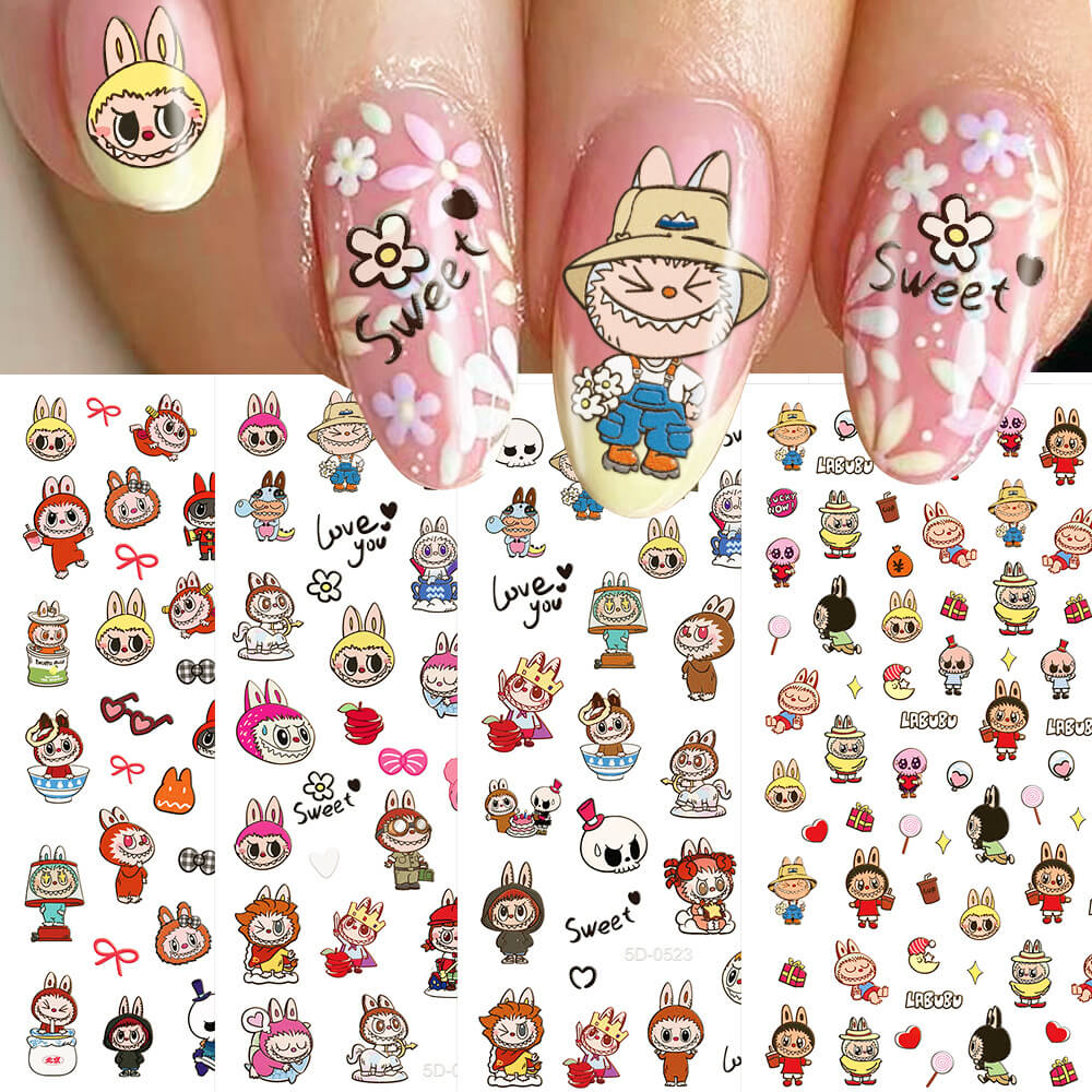 A223-BUBU Nail Sticker (Matching Game)