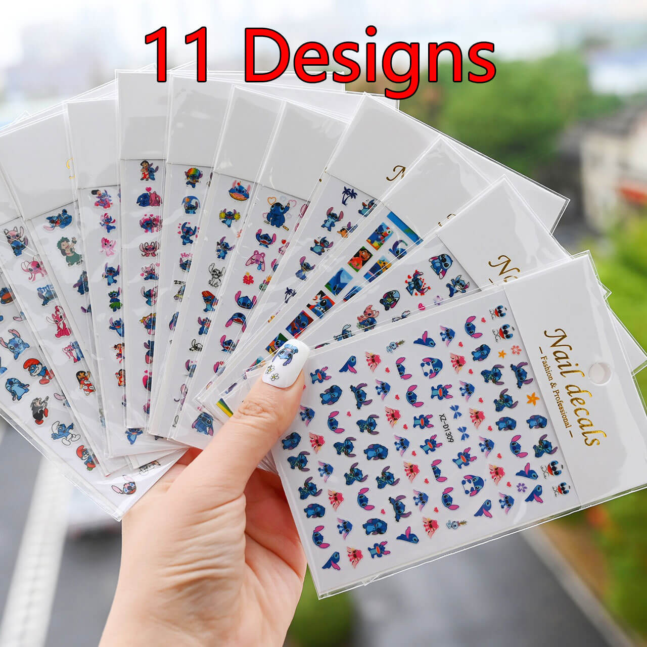 A224-Stitch Nail Sticker (Matching Game)