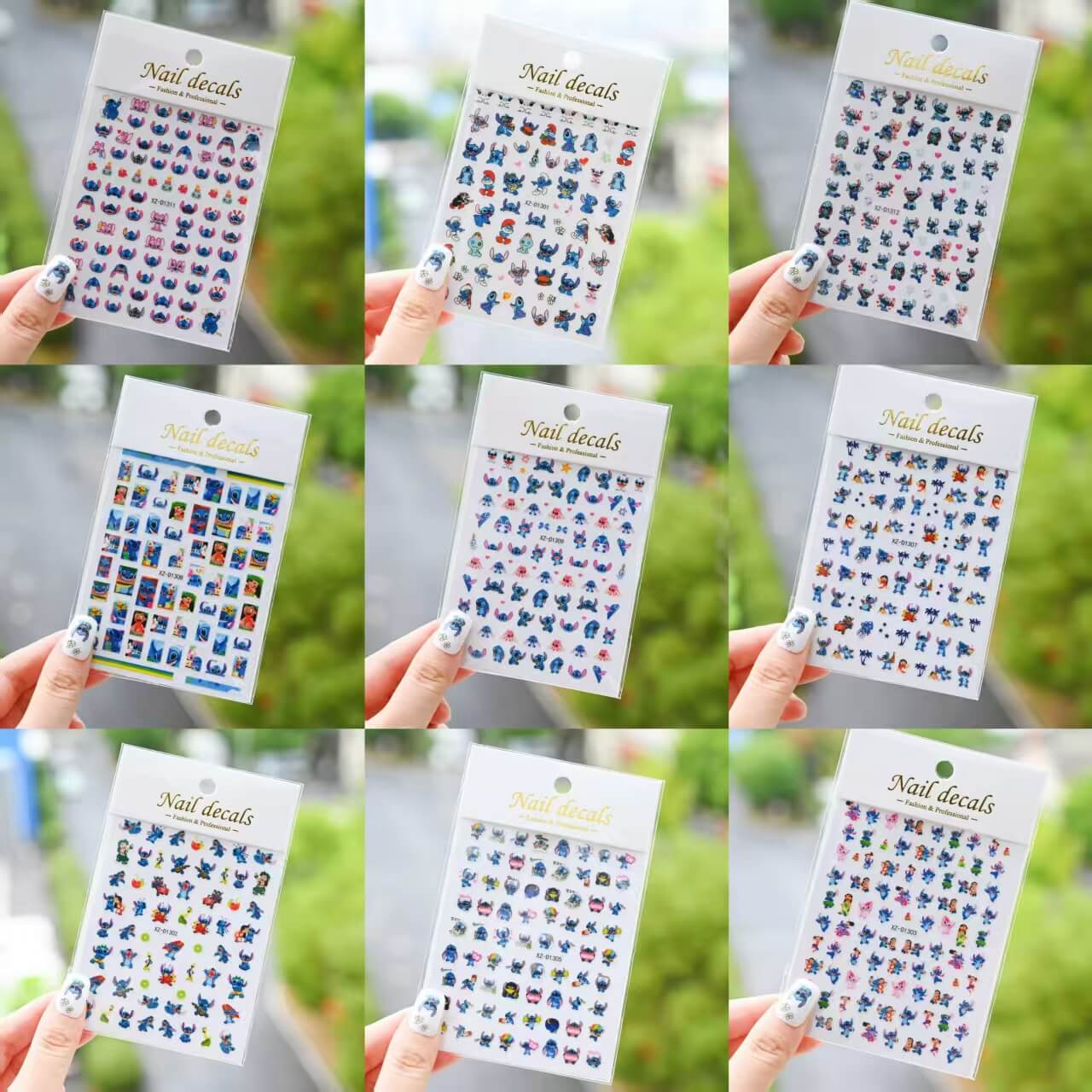 A224-Stitch Nail Sticker (Matching Game)