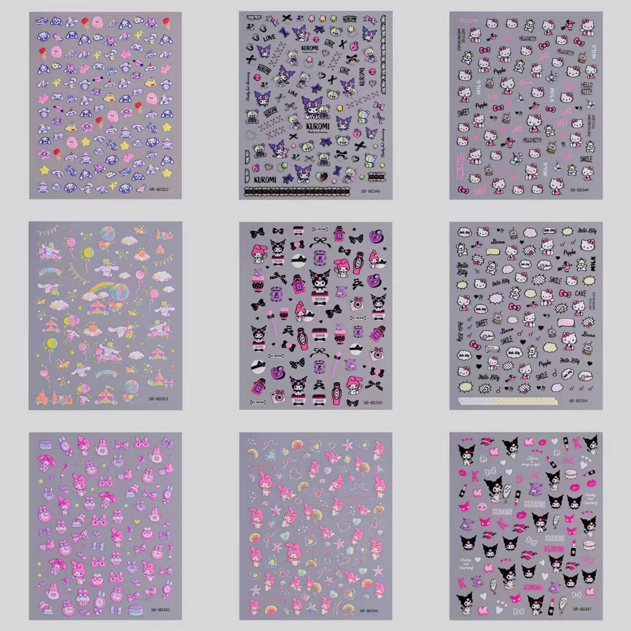 A225-RIO Nail Sticker (Matching Game)