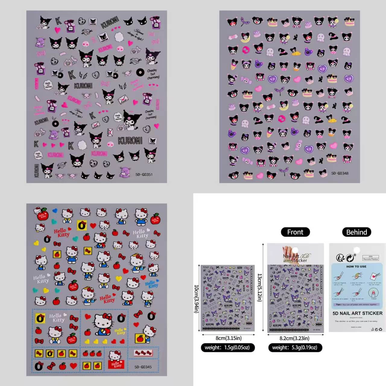 A225-RIO Nail Sticker (Matching Game)