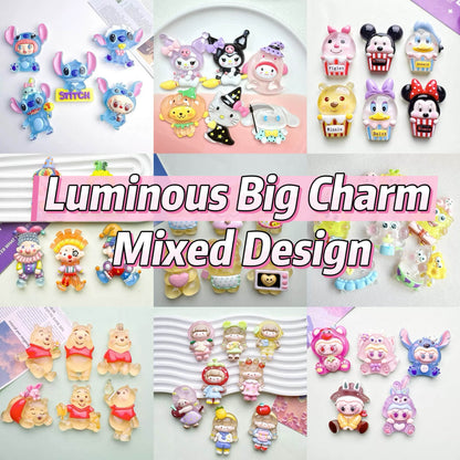 A229-Luminous Big Resin Charm Mixed (9 Square Game)
