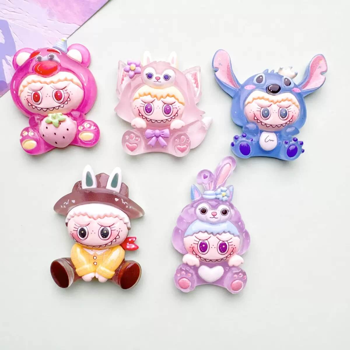 A229-Luminous Big Resin Charm Mixed (9 Square Game)