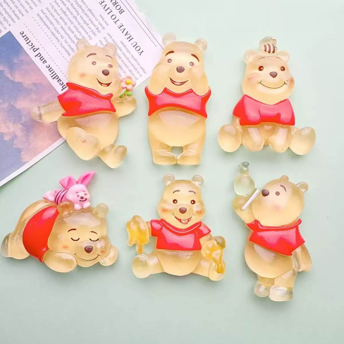 A229-Luminous Big Resin Charm Mixed (9 Square Game)