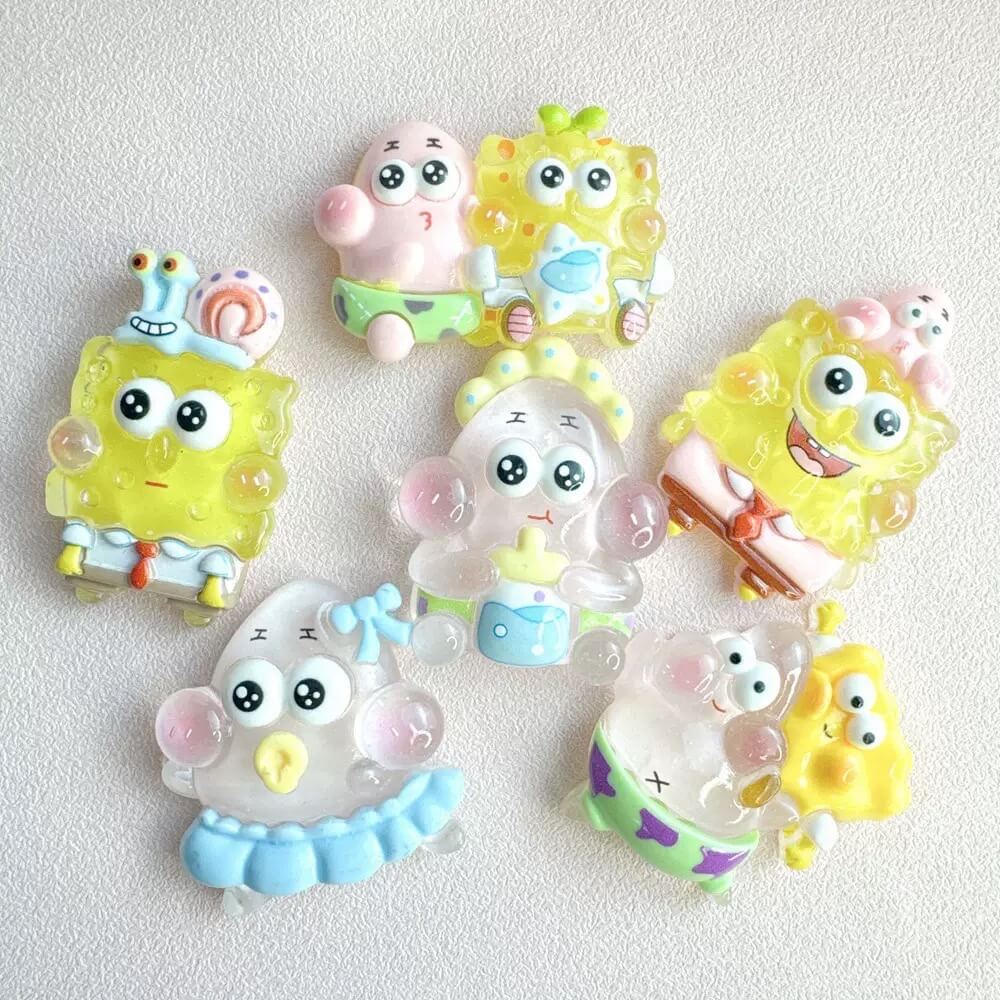 A229-Luminous Big Resin Charm Mixed (9 Square Game)