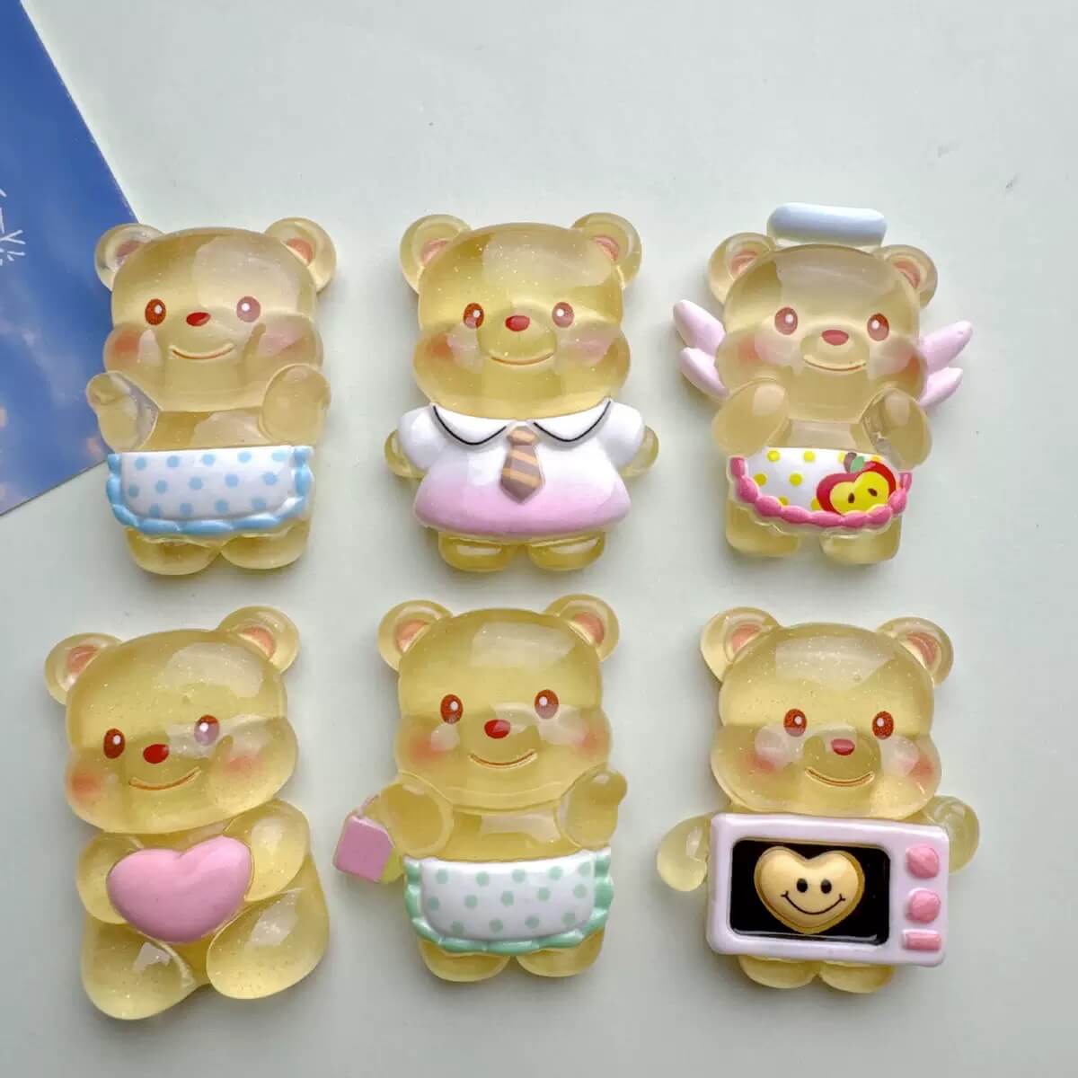 A229-Luminous Big Resin Charm Mixed (9 Square Game)