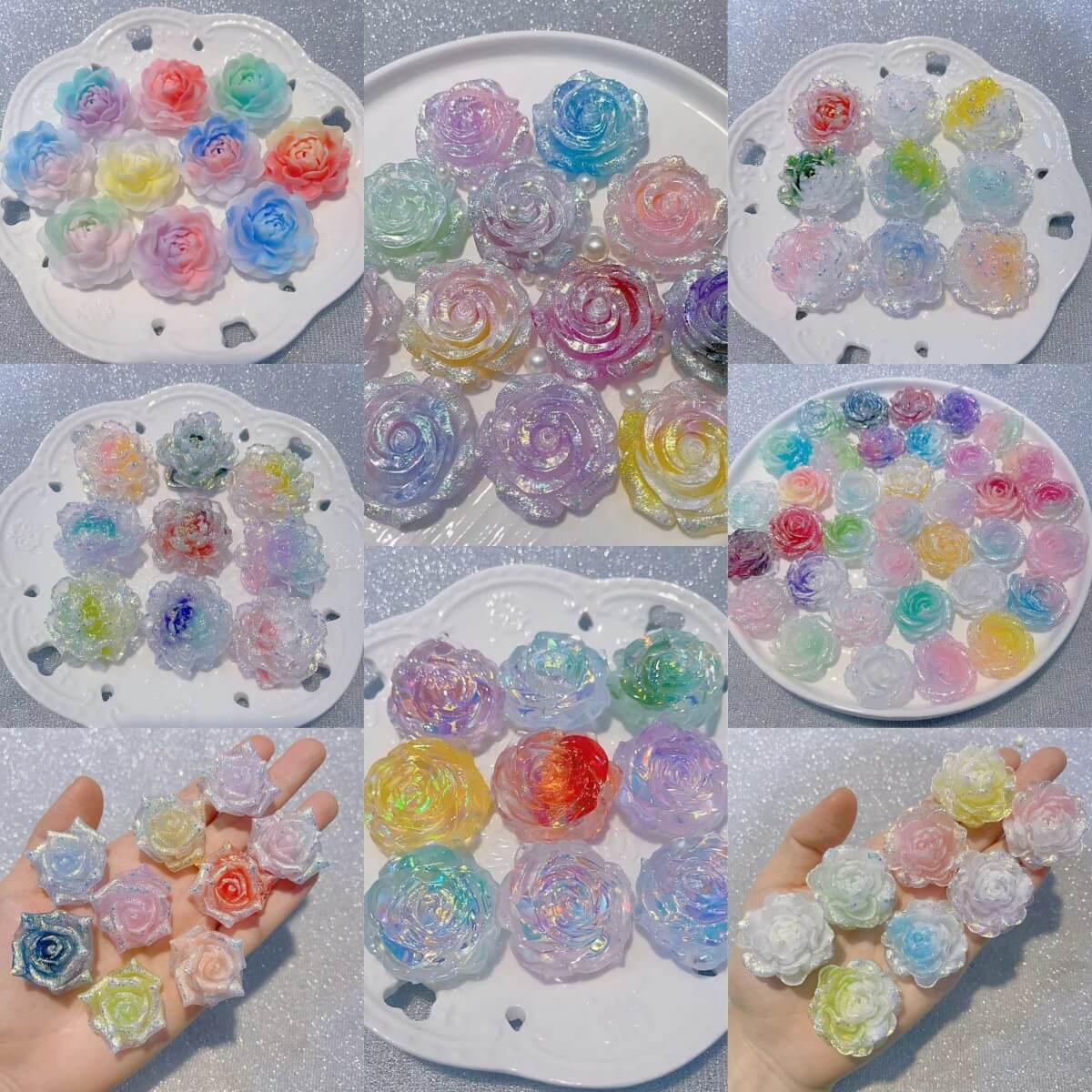 A249-Luminous Flowers Mixed (9 Square Game)