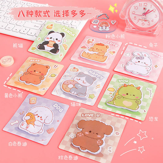 A251-Cartoon Sticky Note Pad (9 Square Game)