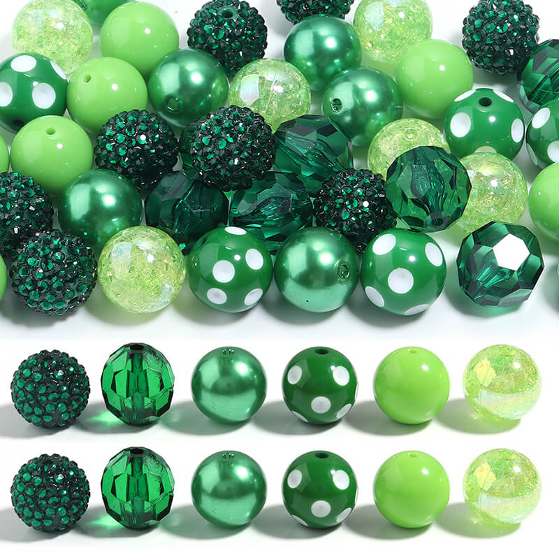A252-20MM Acrylic Beads Mixed (Matching Game)