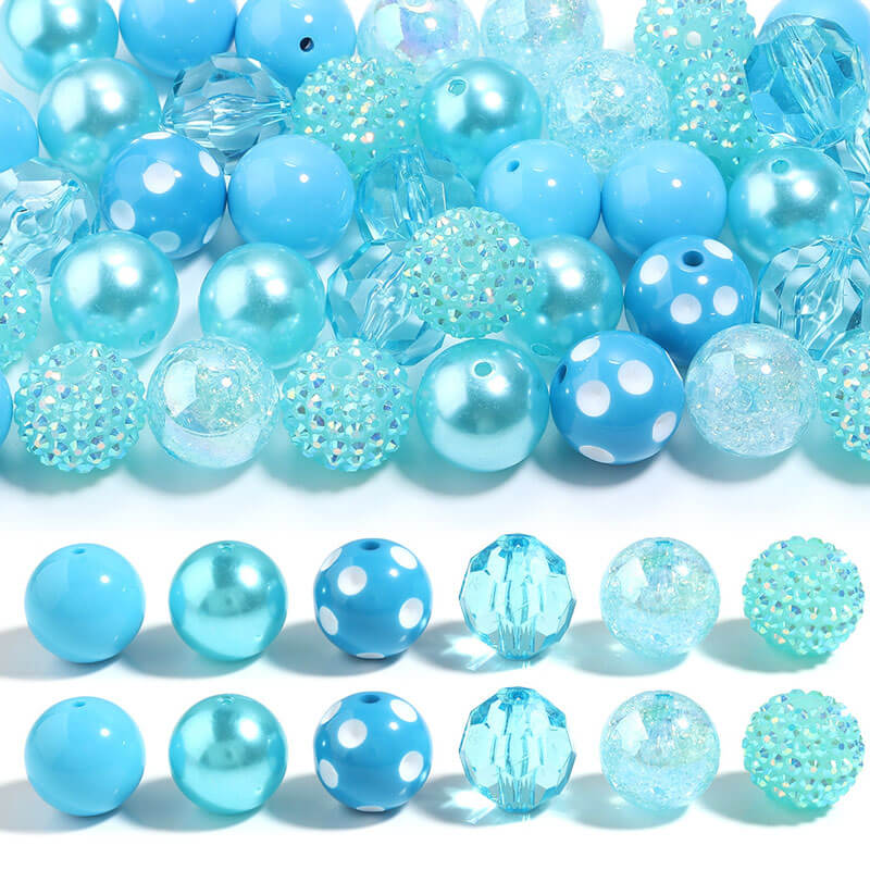 A252-20MM Acrylic Beads Mixed (Matching Game)