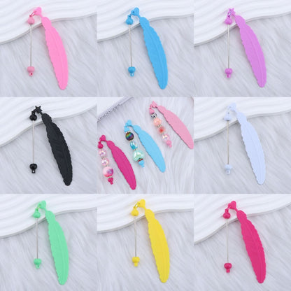 A259-DIY Beadable Feather Bookmark (Matching Game)