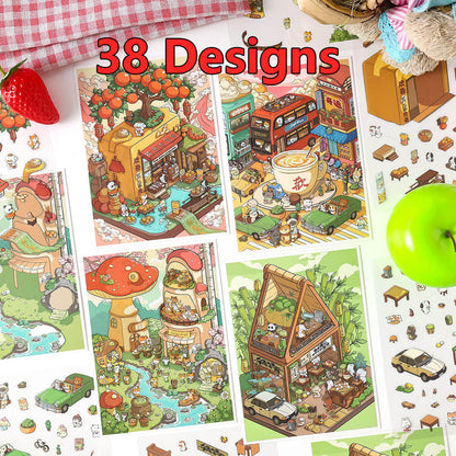 A309-Mini World 3D Stickers 7 (Matching Game)